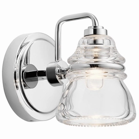 Kichler Talland 1 Light Chrome Bathroom Wall Light vintage desk lamp