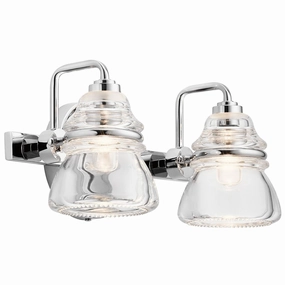 Kichler Talland 2 Light Chrome Bathroom Wall Light vintage desk lamp