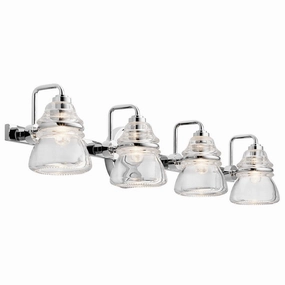 Kichler Talland 4 Light Chrome Bathroom Wall Light vintage desk lamp