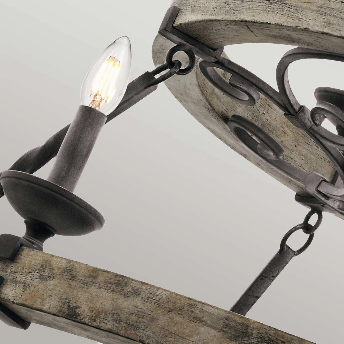 Kichler Taulbee 15 Light Zinc Chandelier Ceiling Light