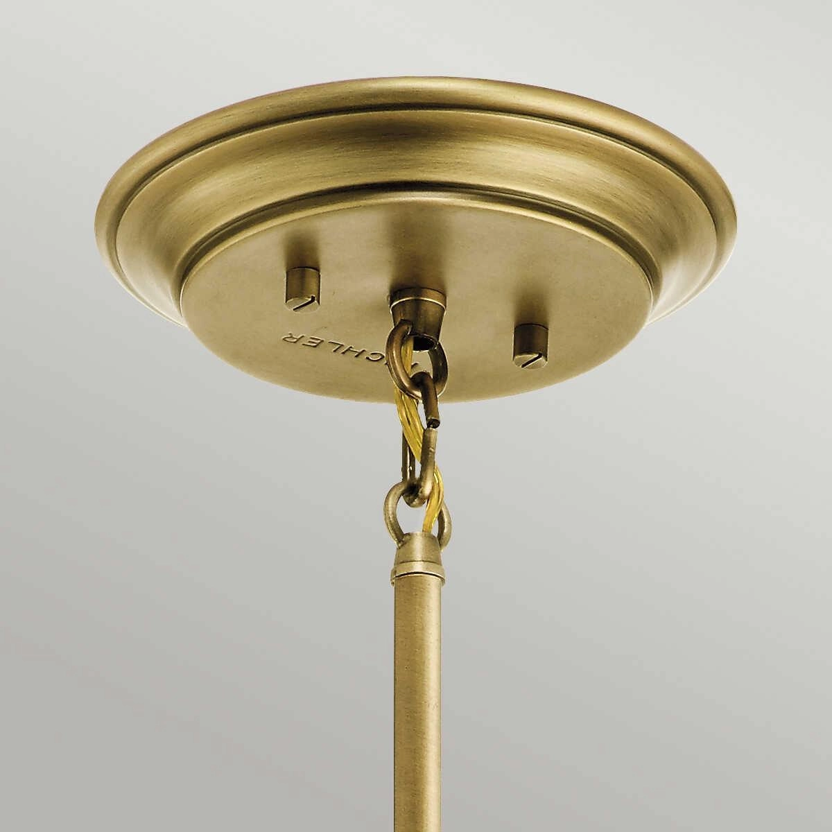 Kichler Waverly 1 Light Brass Mini Ceiling Pendant Light - 23cm Damaged Box