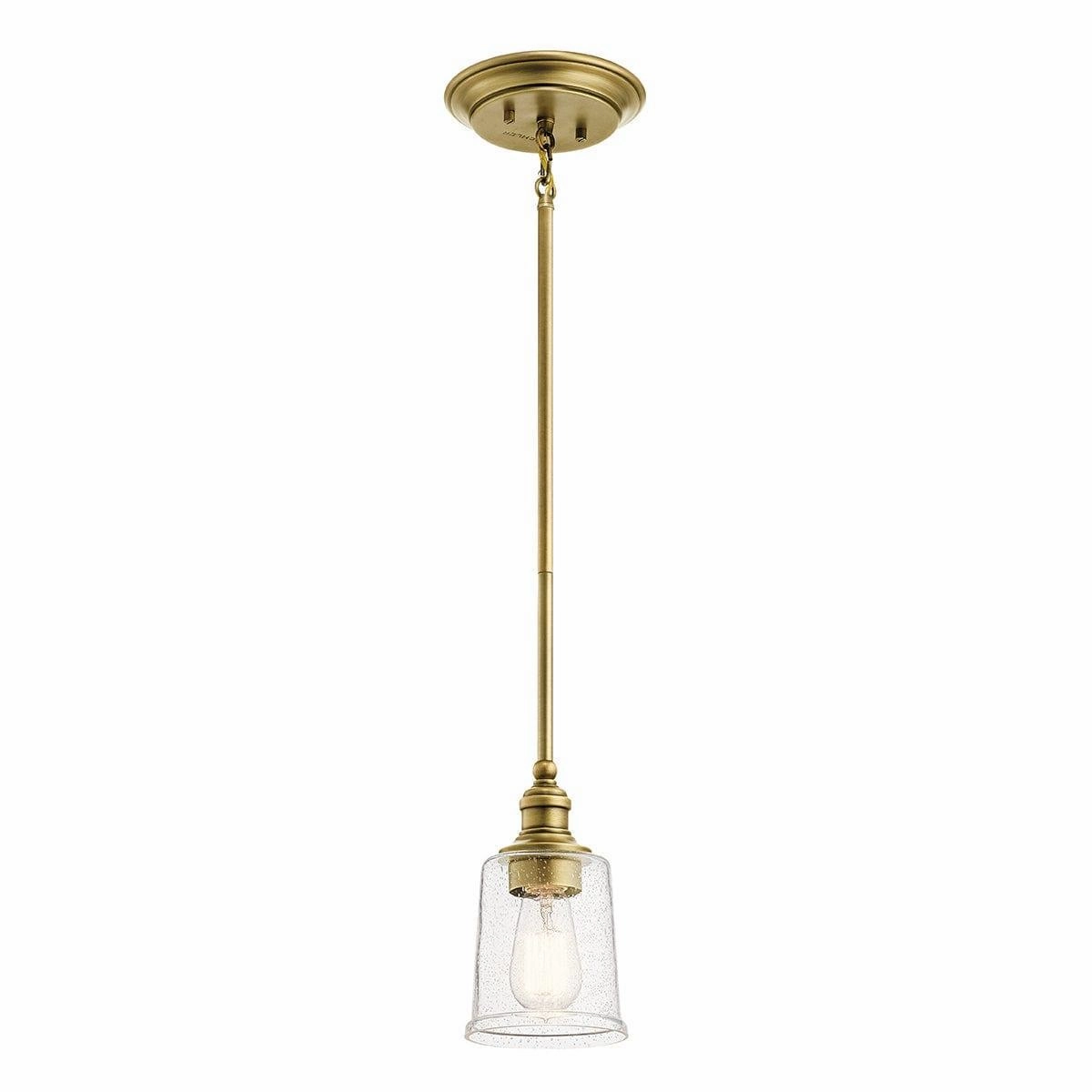 Kichler Waverly 1 Light Brass Mini Ceiling Pendant Light - 23cm Damaged Box white ceiling lamp