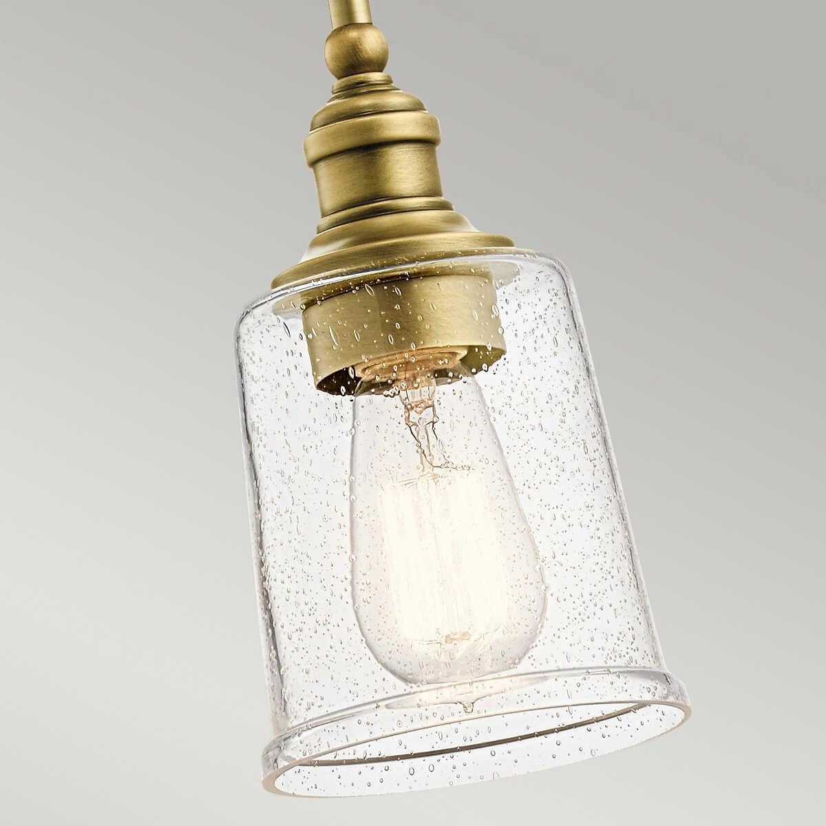 Kichler Waverly 1 Light Brass Mini Ceiling Pendant Light - 23cm Damaged Box