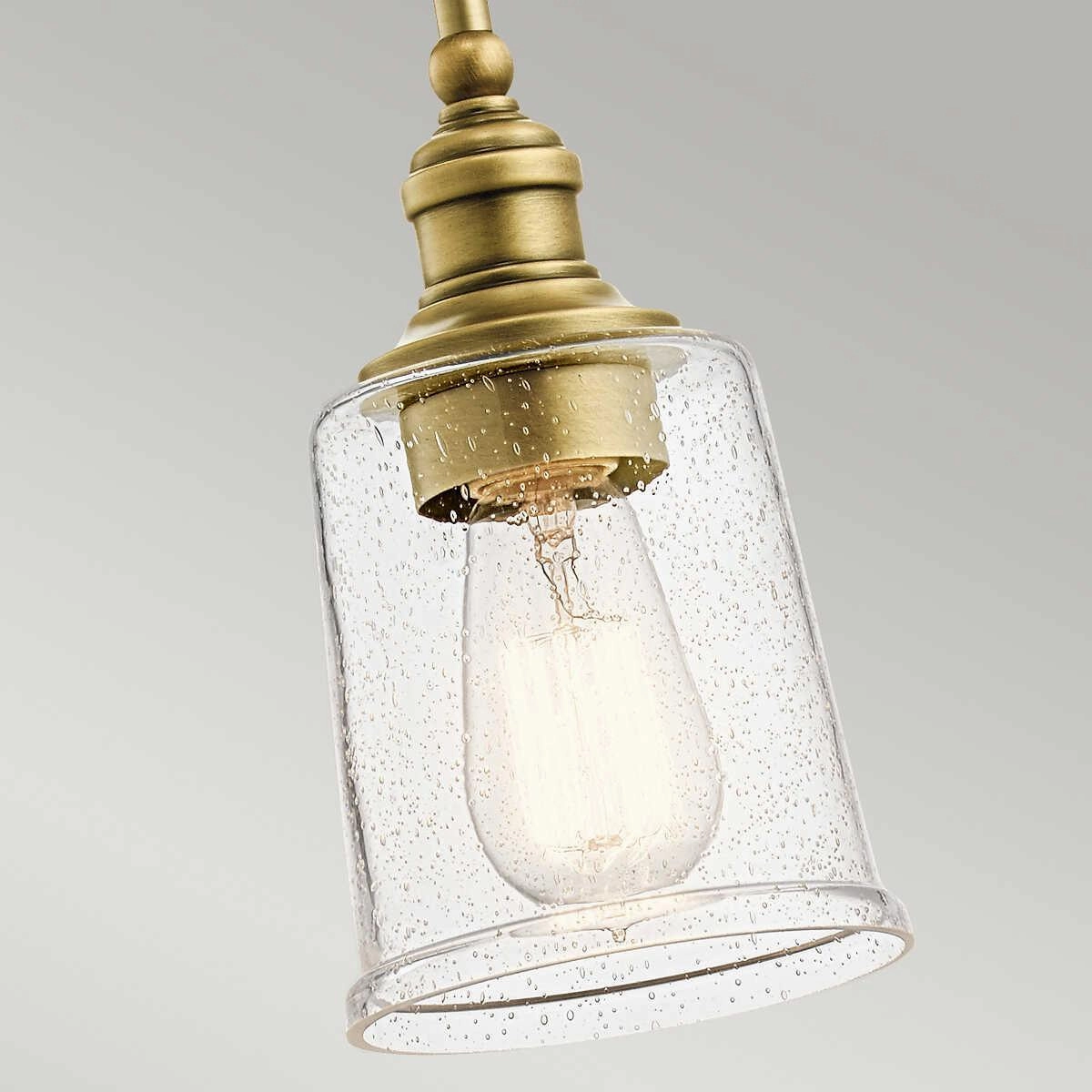 Kichler Waverly 1 Light Brass Mini Ceiling Pendant Light - 23cm Damaged Box