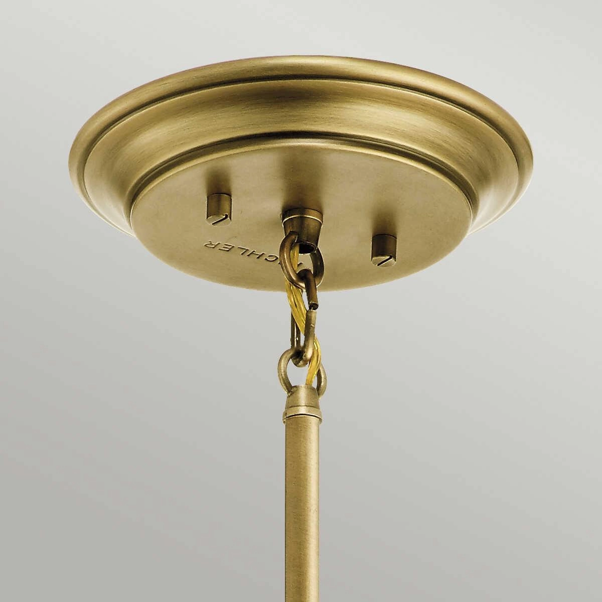 Kichler Waverly 1 Light Brass Mini Ceiling Pendant Light - 23cm Damaged Box