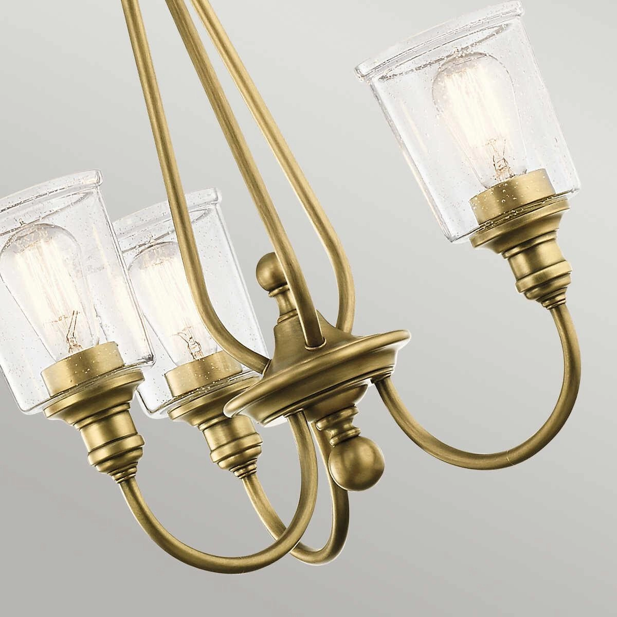 Kichler Waverly 3 Light Chandelier - Natural Brass Damaged Box