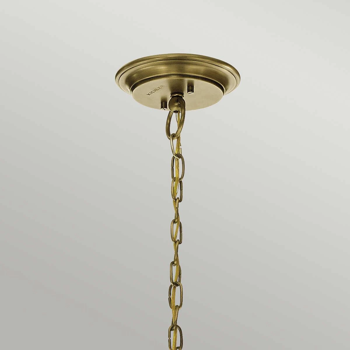 Kichler Waverly 3 Light Chandelier - Natural Brass