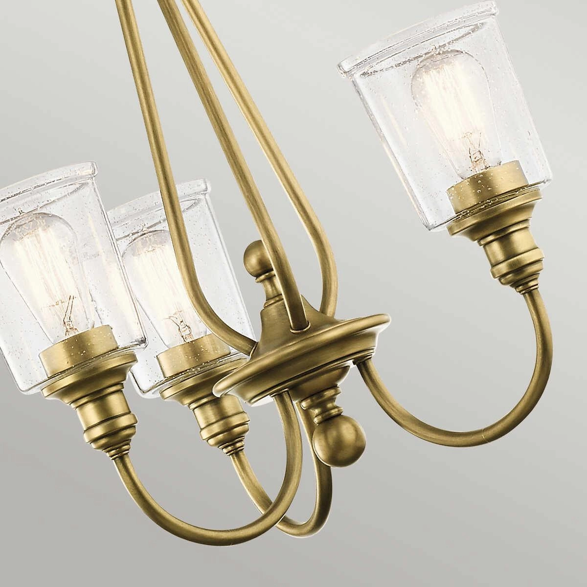 Kichler Waverly 3 Light Chandelier - Natural Brass