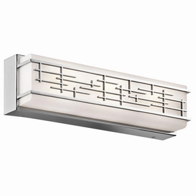 Kichler Zolon Medium Chrome Bathroom Wall Light vintage desk lamp