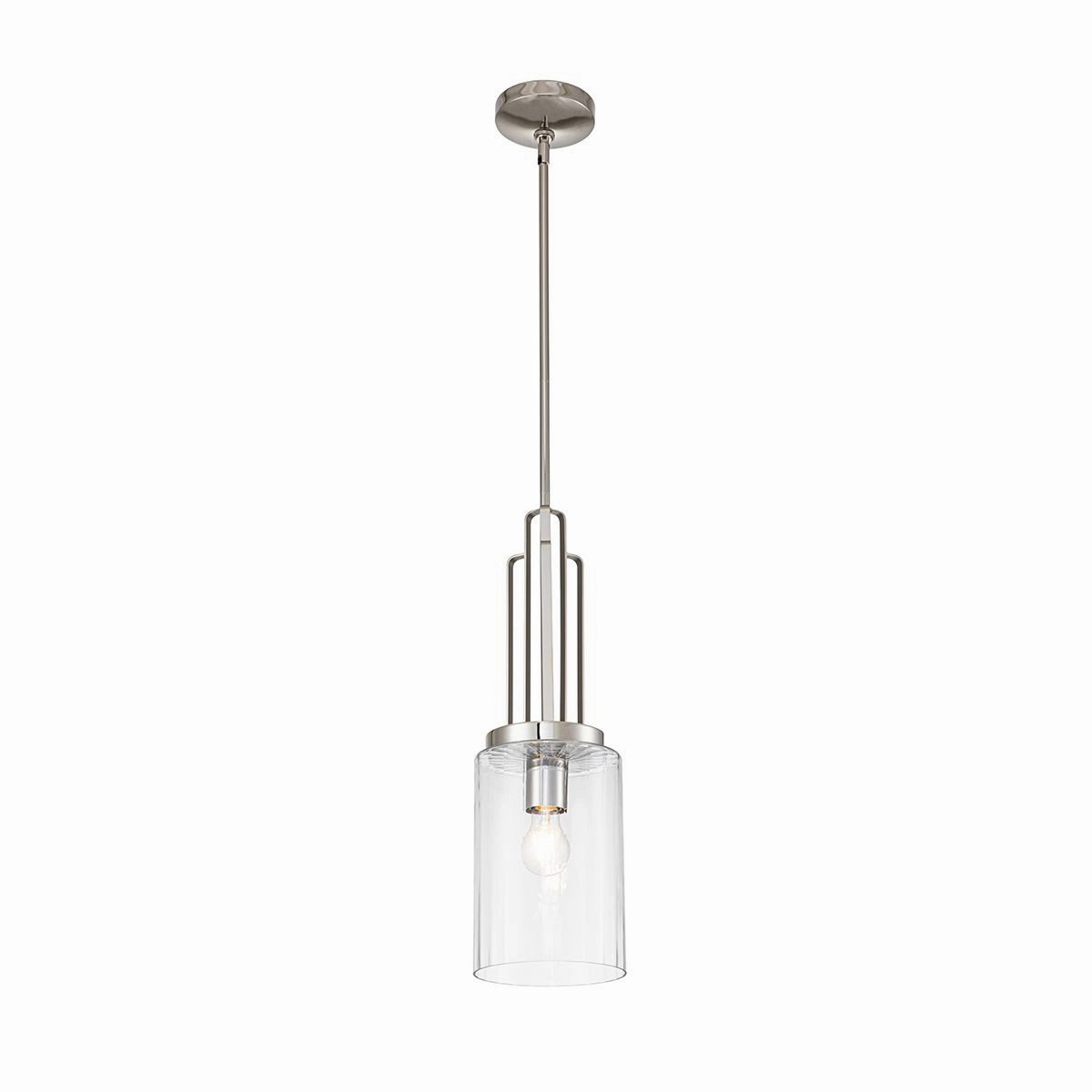 Kimrose 1 Light Mini Nickel Ceiling Pendant Light sleek LED ceiling lamp