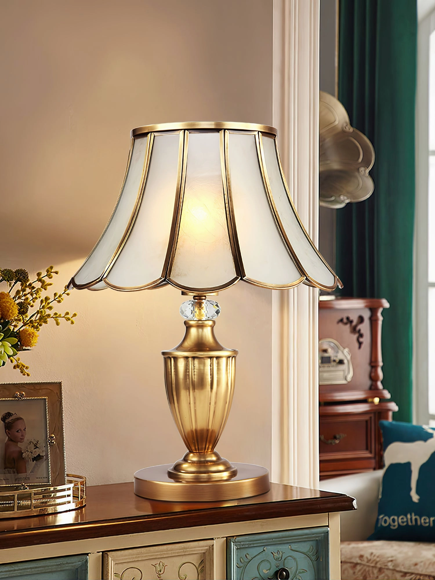 Kristall Brass Table Lamp