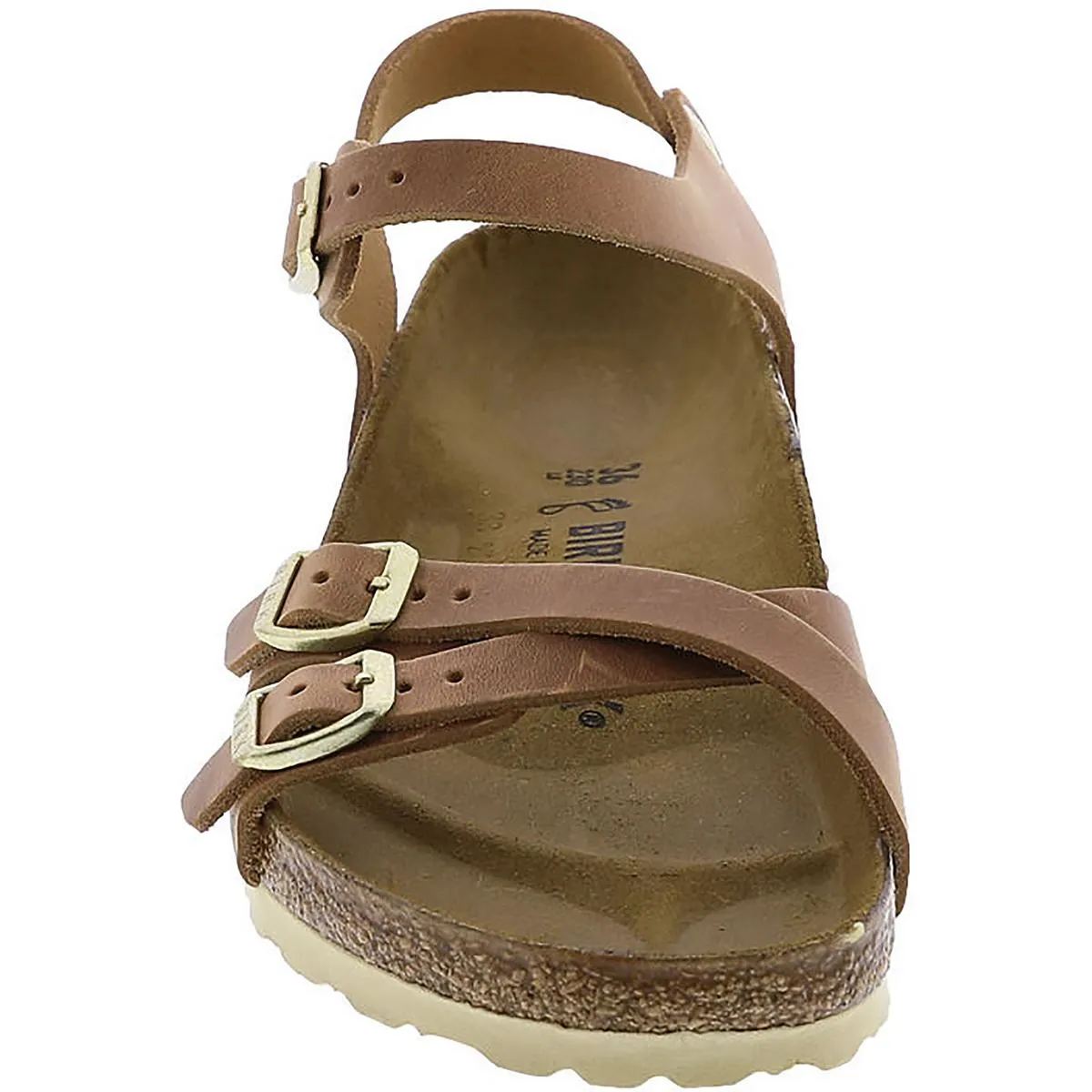 Kumba Womens Leather Criss-Cross Slingback Sandals