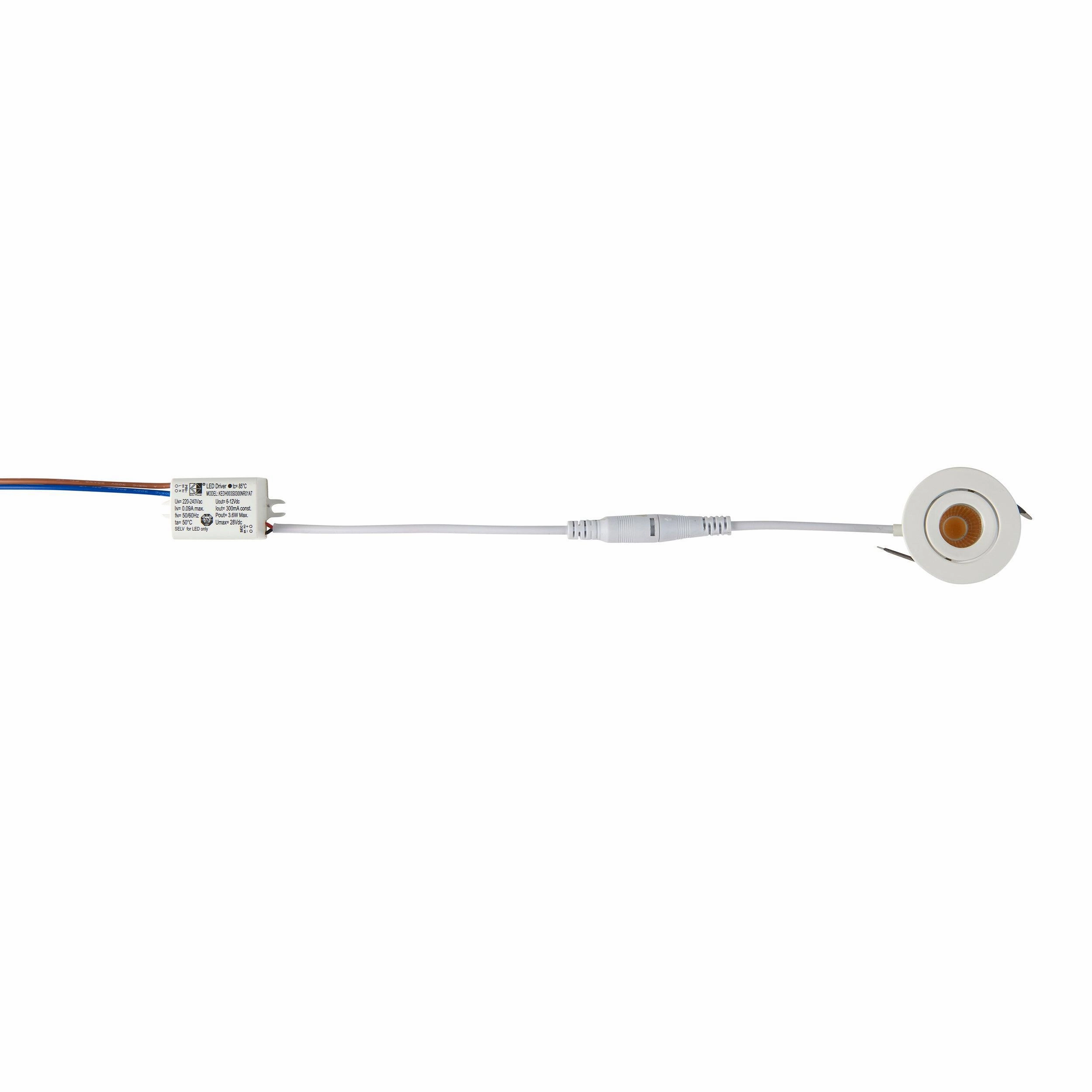 LALO Tilt LED Warm White Recessed Light 4W