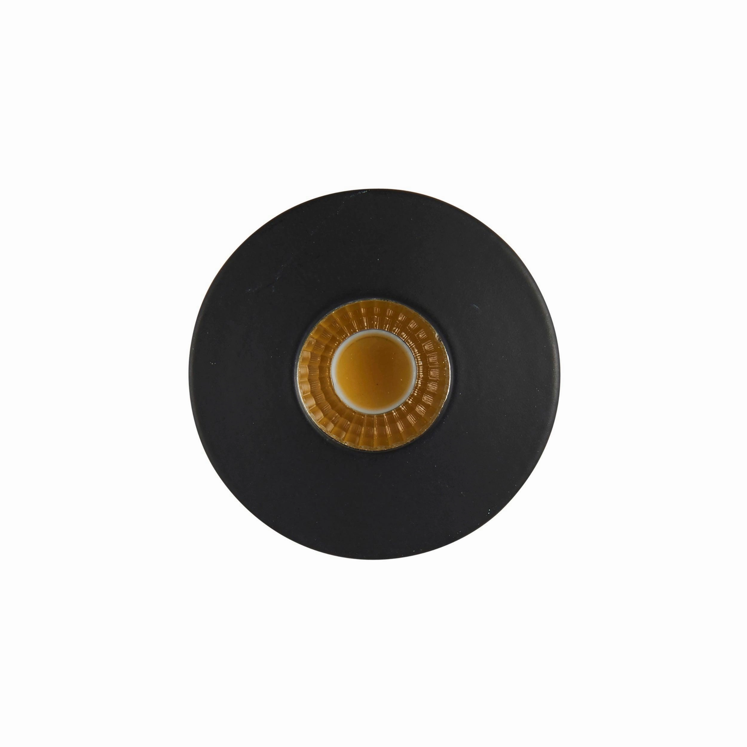 LALO Warm White Recessed Black LED Light IP44 4W