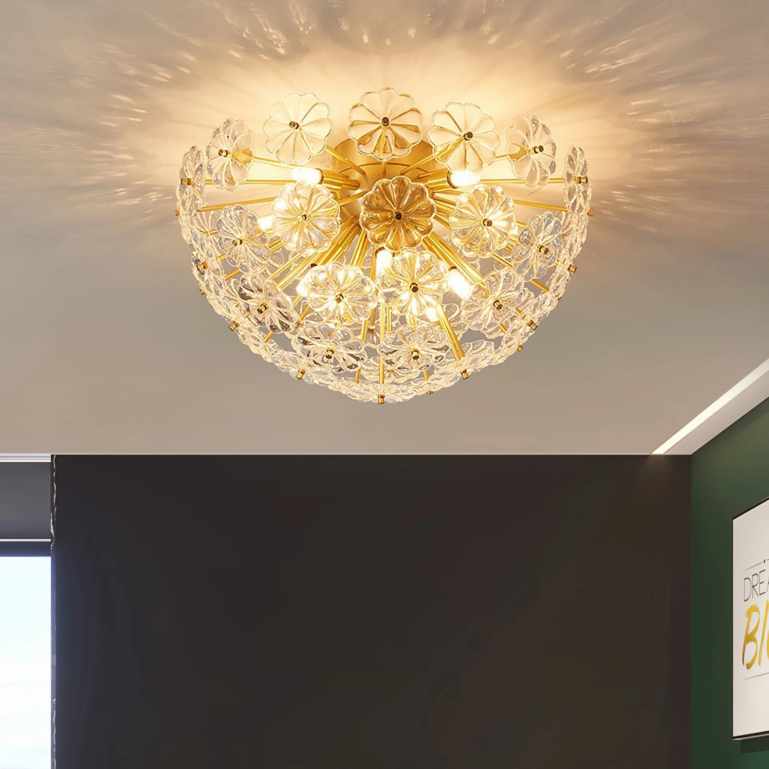 Lamina Crystal?Ceiling Light