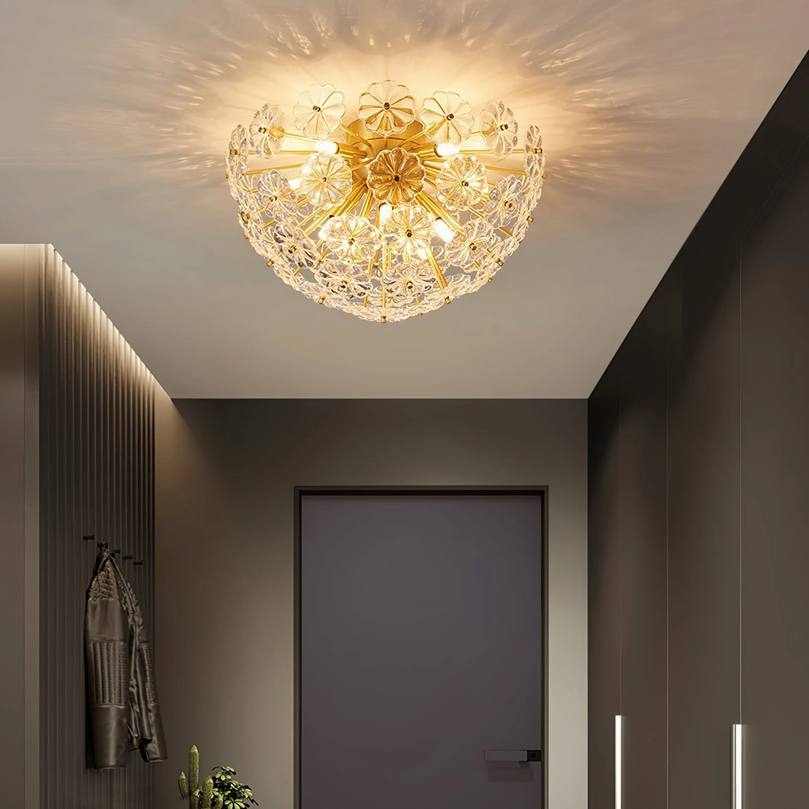 Lamina Crystal?Ceiling Light