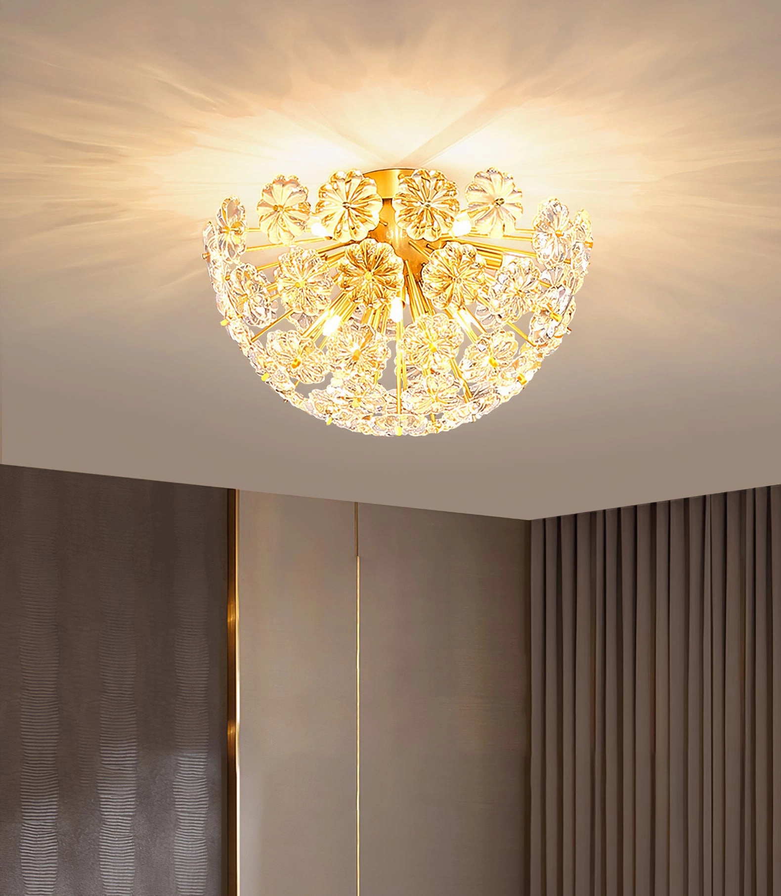 Lamina Crystal?Ceiling Light