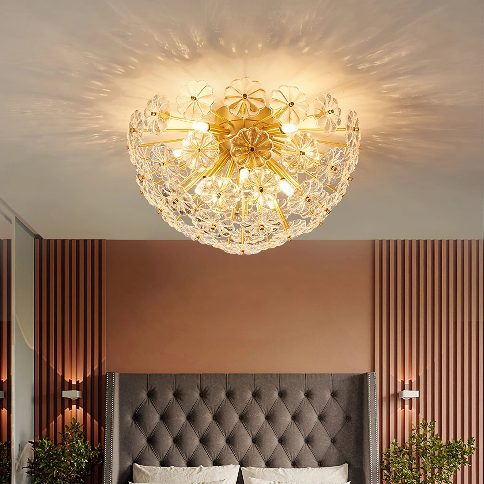 Lamina Crystal?Ceiling Light