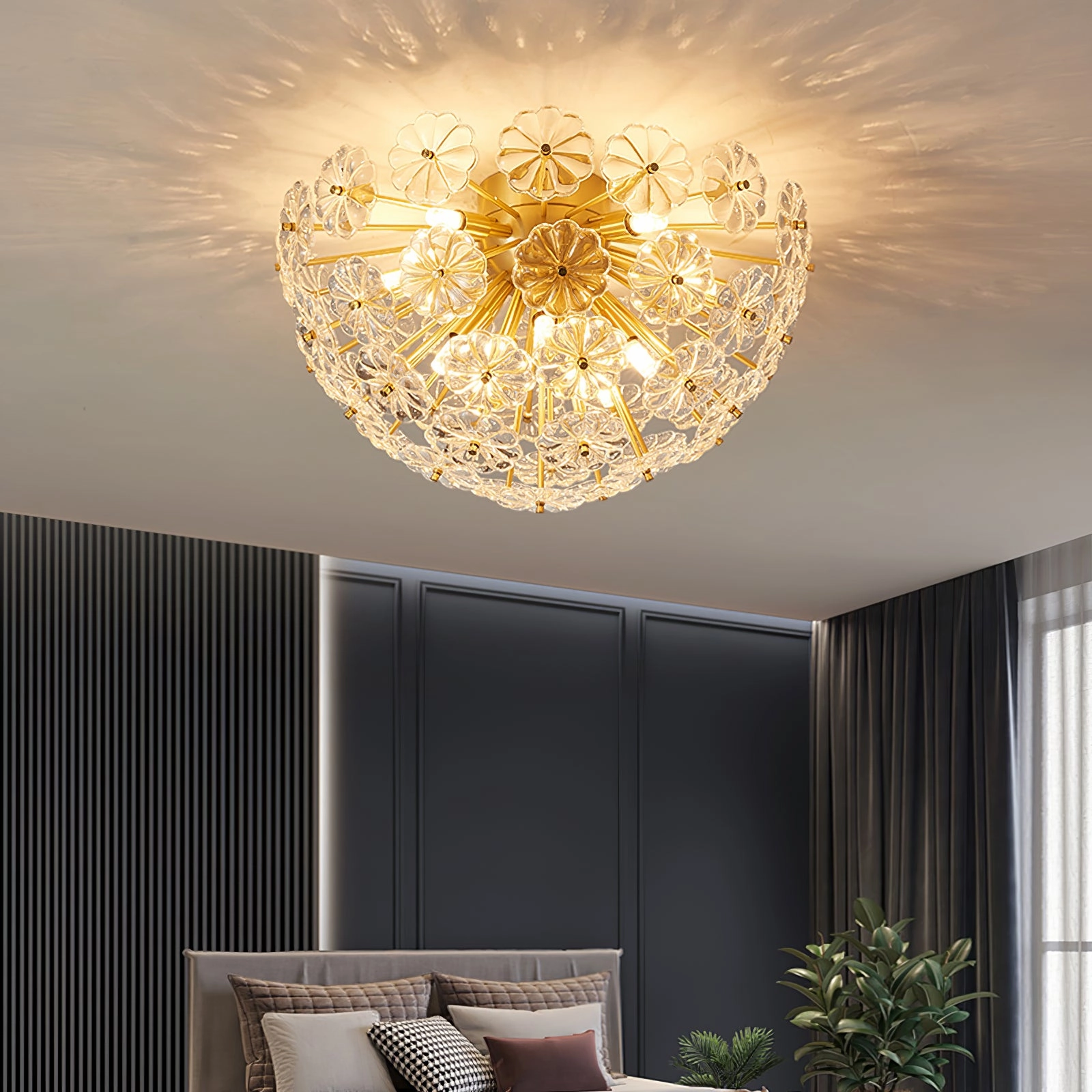 Lamina Crystal?Ceiling Light