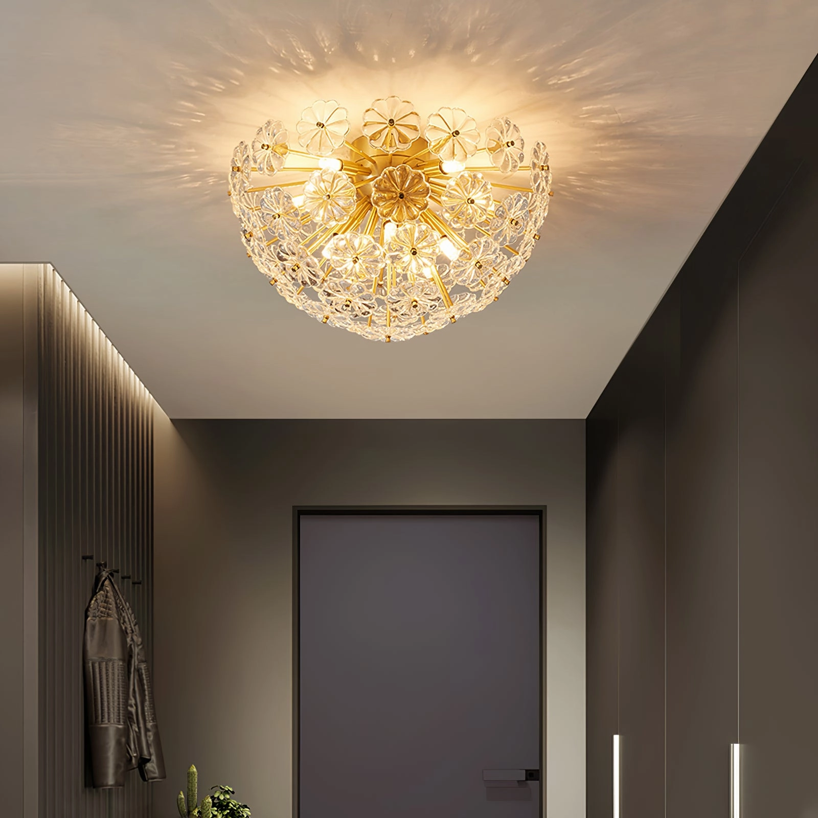 Lamina Crystal?Ceiling Light