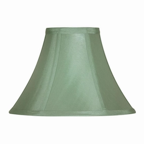 Lamp Shade - Empire Green Faux Silk Lined decorative indoor light
