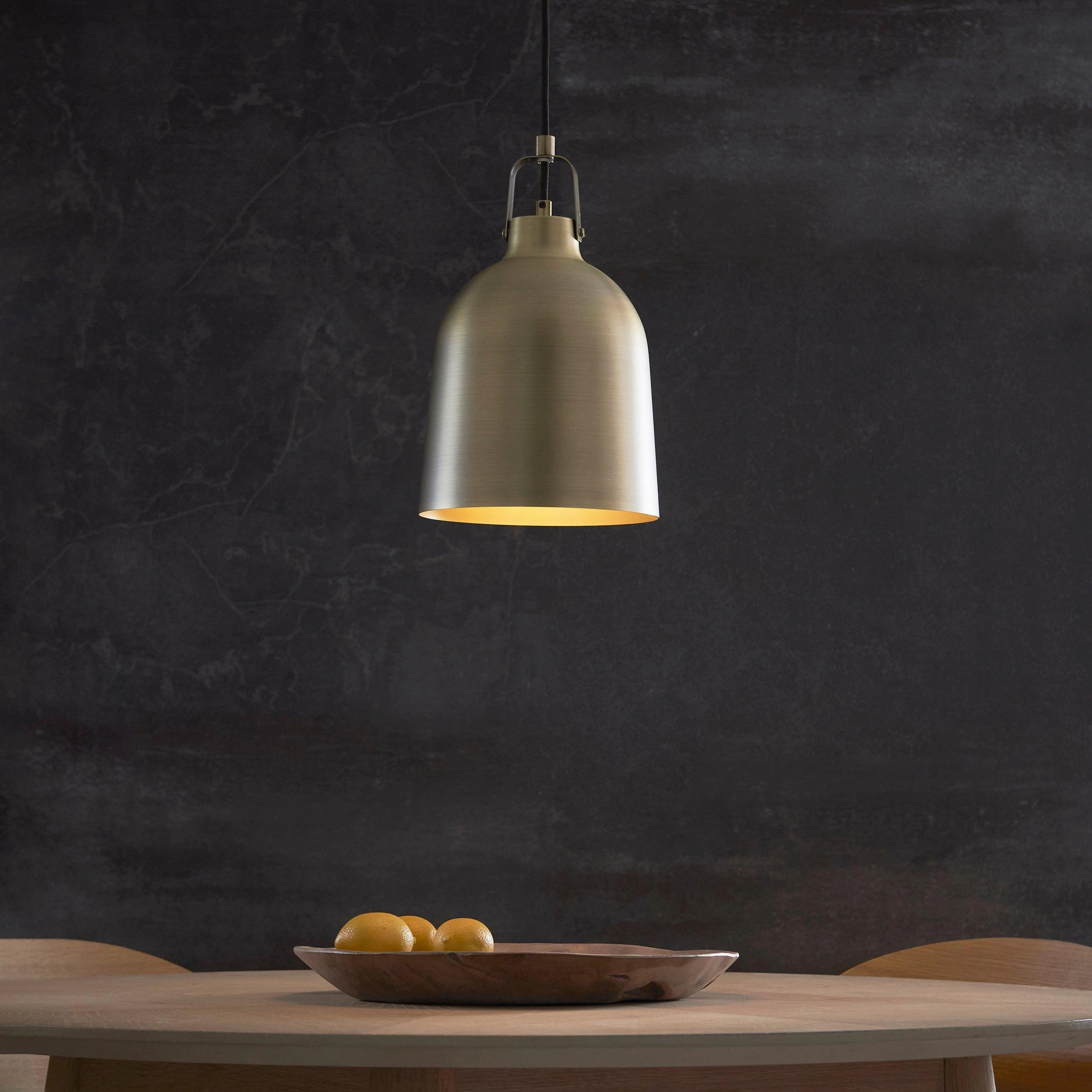 Lazenby Brass Industrial Pendant Ceiling Light