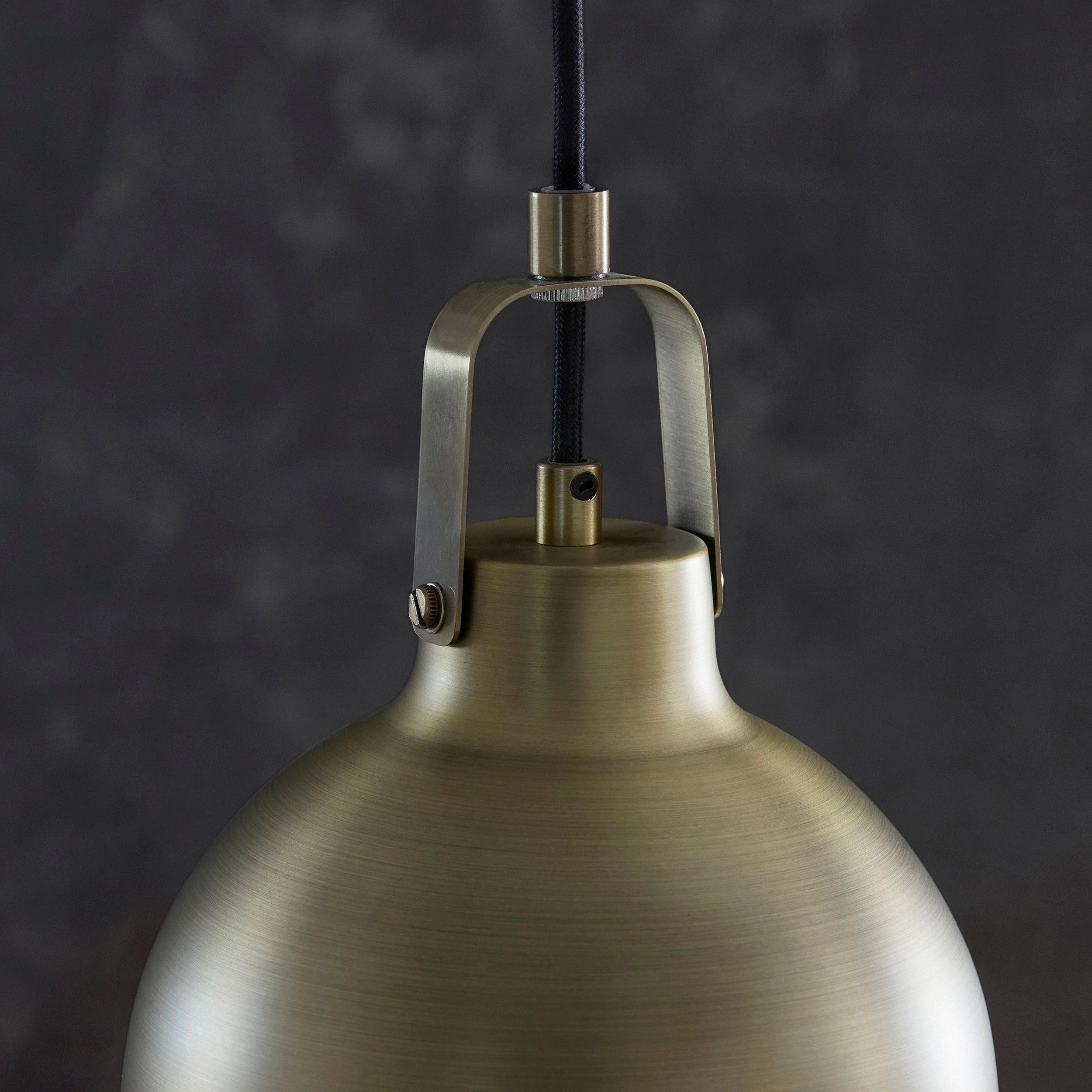 Lazenby Brass Industrial Pendant Ceiling Light