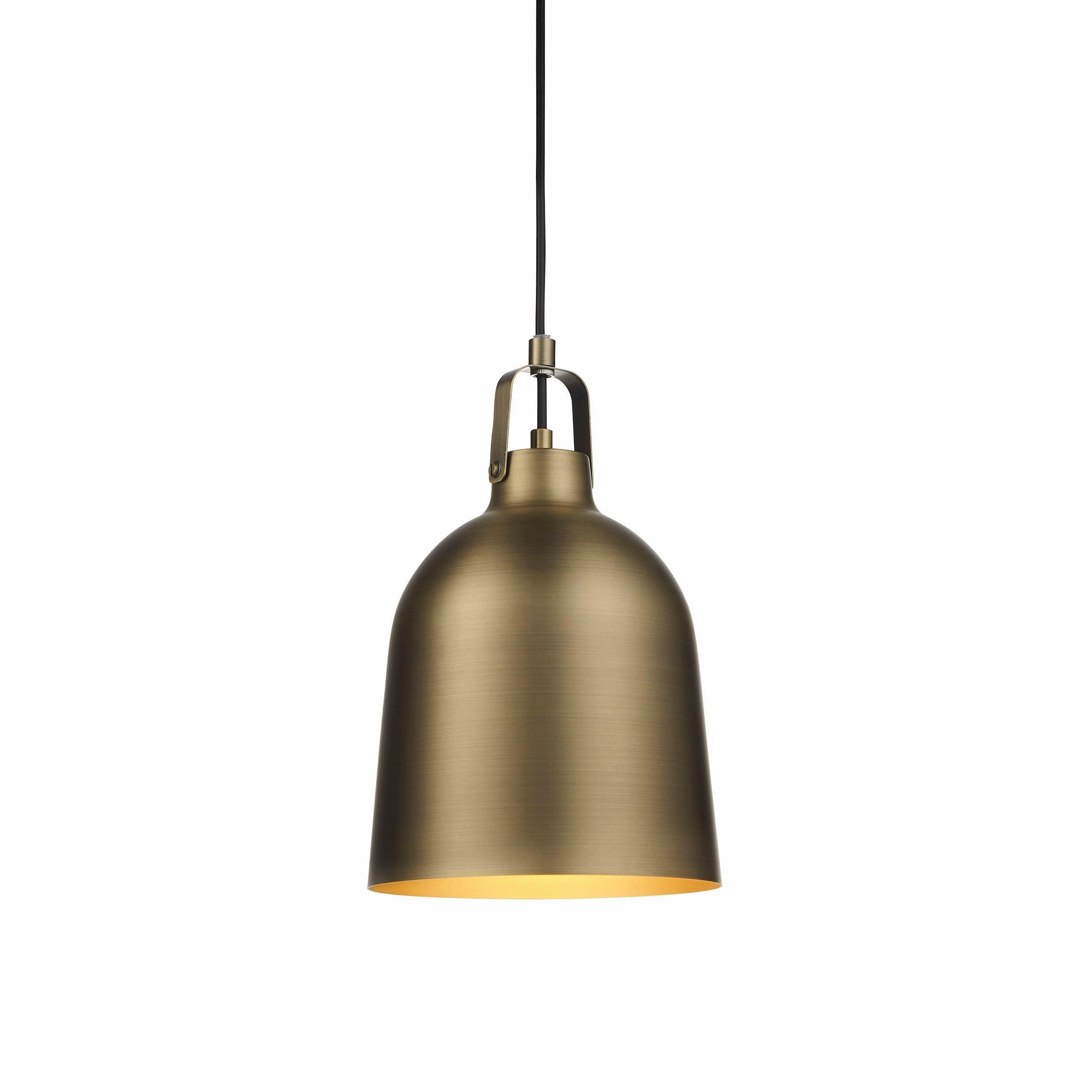Lazenby Brass Industrial Pendant Ceiling Light sleek LED ceiling lamp