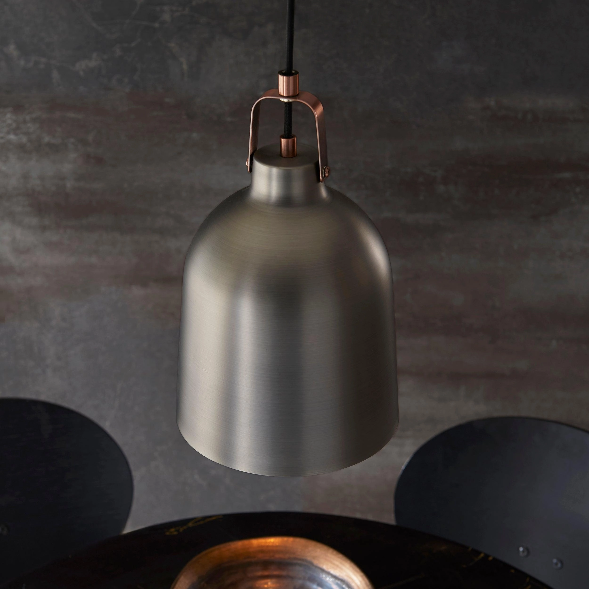 Lazenby Grey Industrial Pendant Ceiling Light