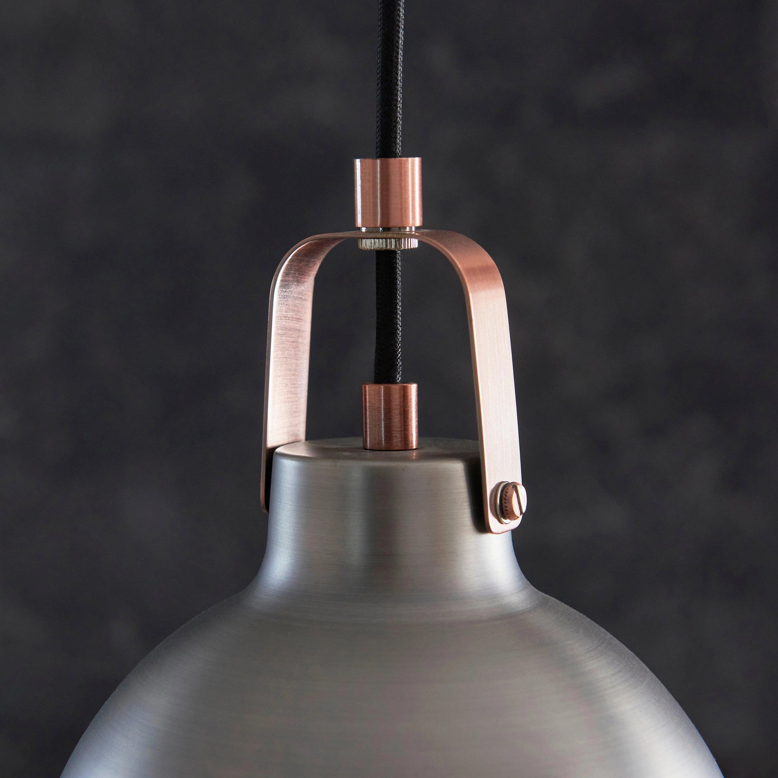 Lazenby Grey Industrial Pendant Ceiling Light