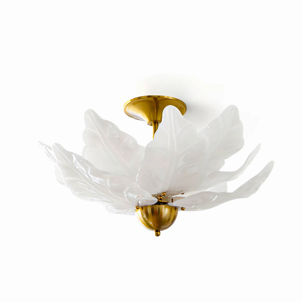 Leaf Glass Ceiling Lamp