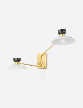 Leander Adjustable Plug-In Sconce vintage desk lamp