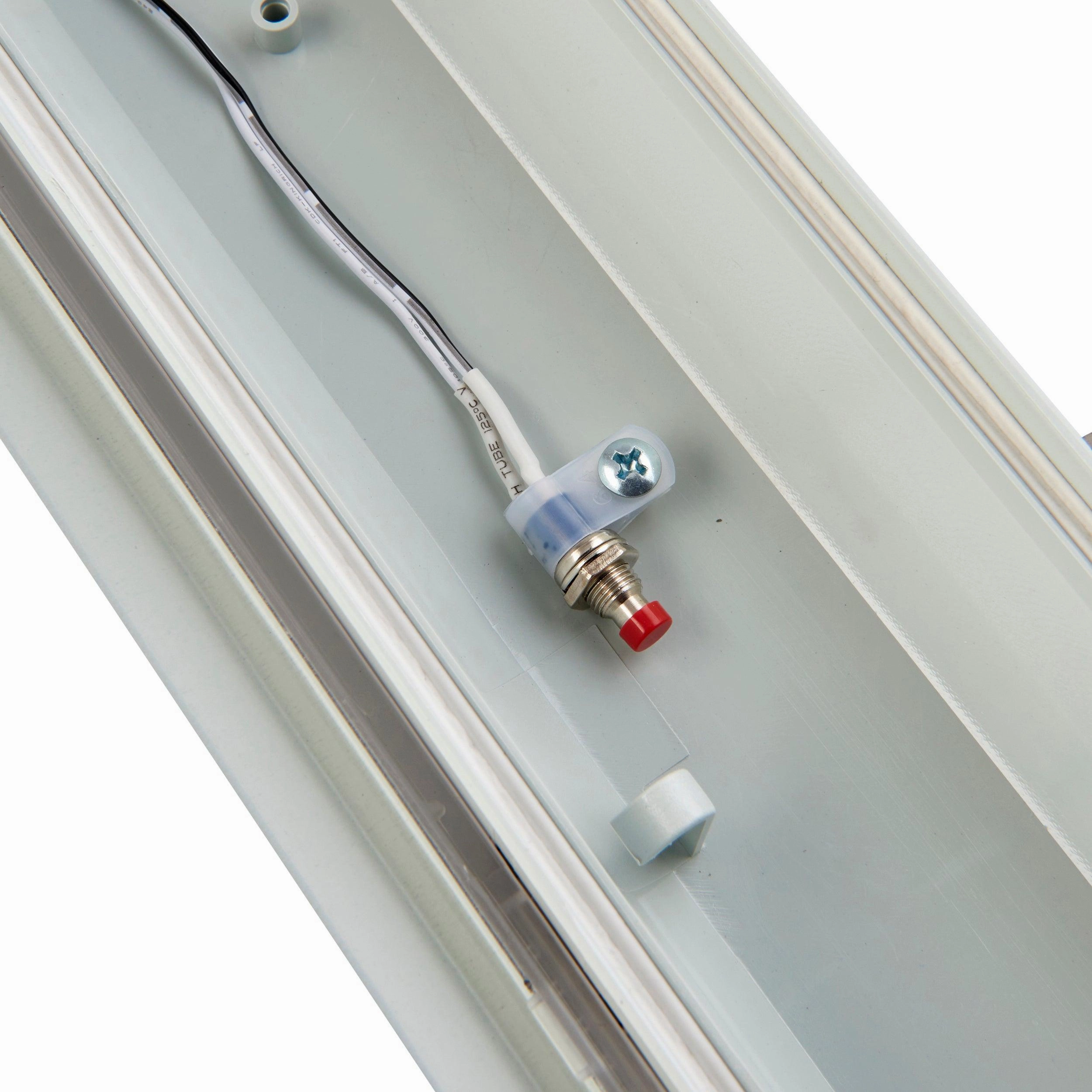 LED Anti-Corrosive LED Cool White Batten Light 4000K 5FT High Lumen EM EM IP65 50W
