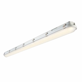 LED Anti-Corrosive LED Cool White Batten Light 4000K 5FT High Lumen EM EM IP65 50W weatherproof garden light