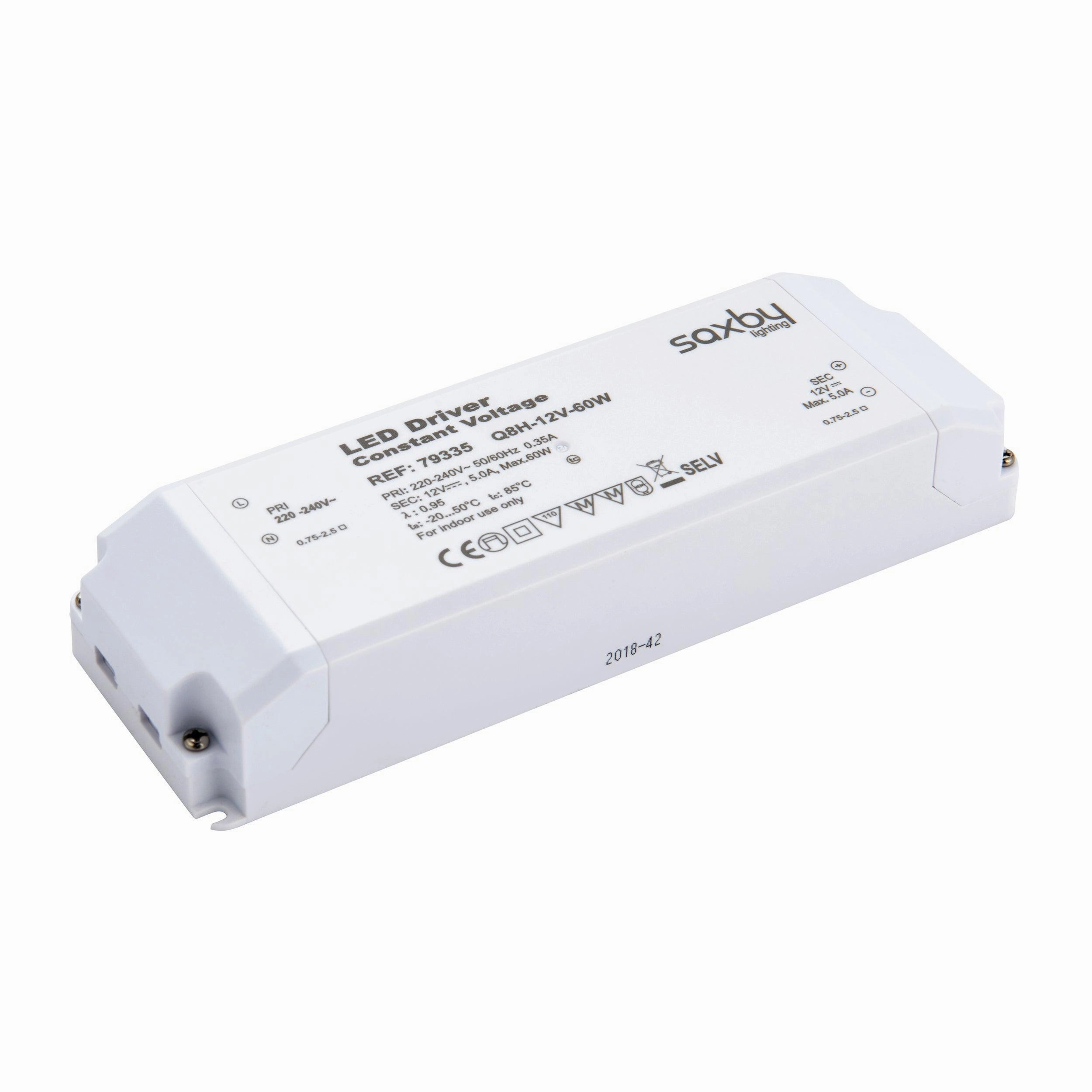 LED Driver Constant Voltage 12V 60W weatherproof garden light