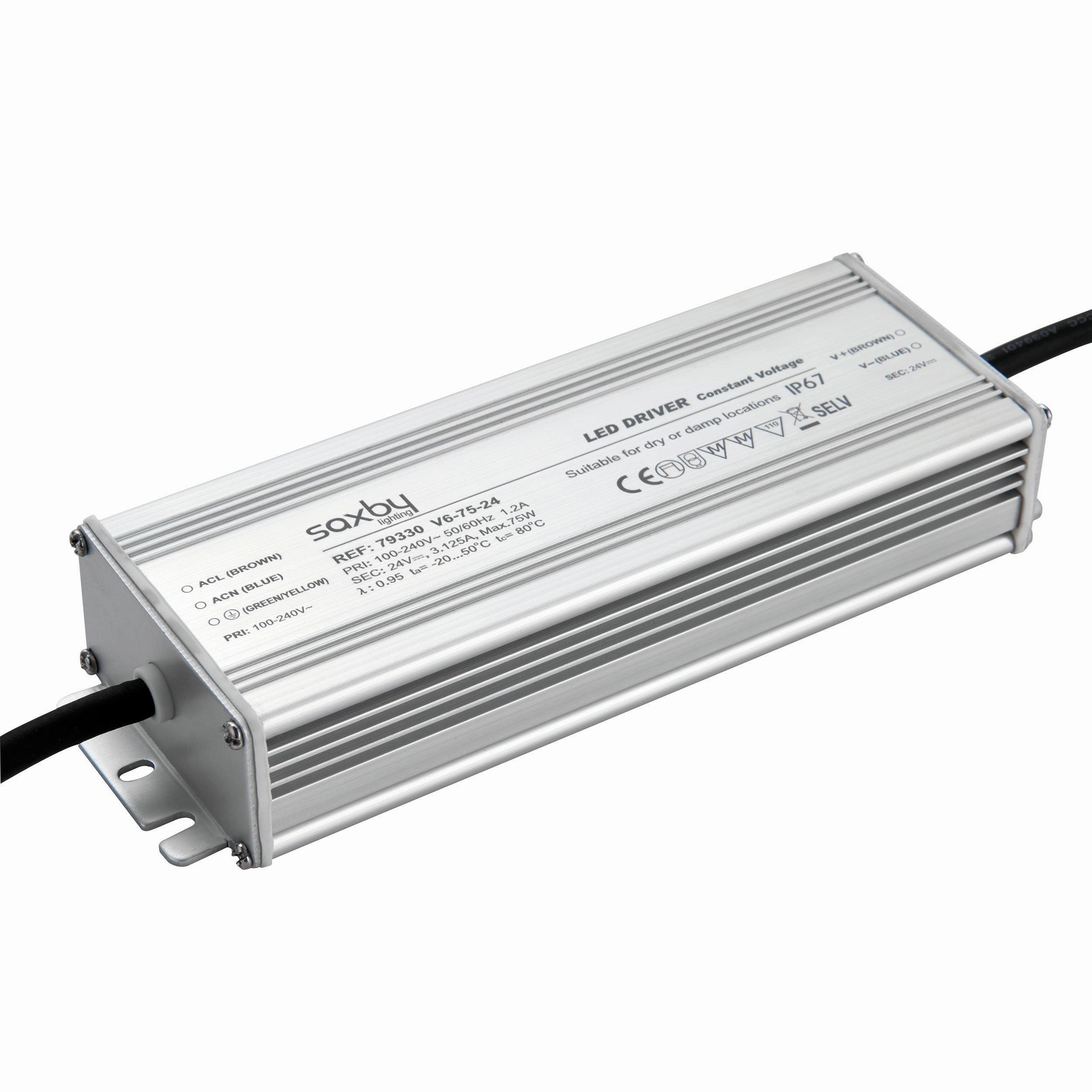 LED Driver Constant Voltage 24V 75W IP67 weatherproof garden light