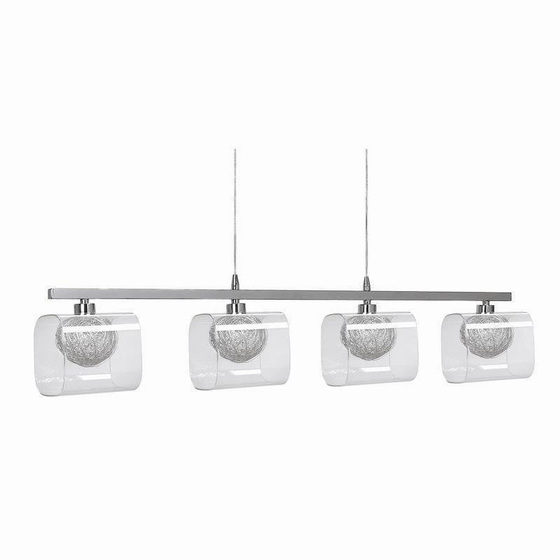 Lisbon 4 Light Chrome Ceiling Pendant sleek LED ceiling lamp