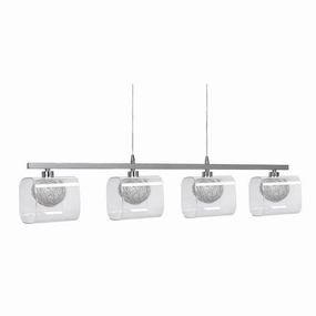 Lisbon 4 Light Chrome Ceiling Pendant sleek LED ceiling lamp