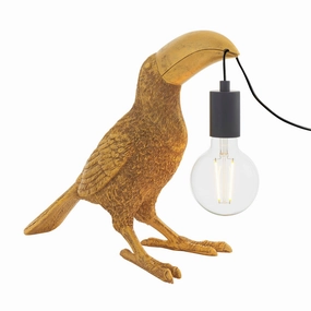 Living Lighting Arthur Gold Toucan Table Lamp energy-saving LED light