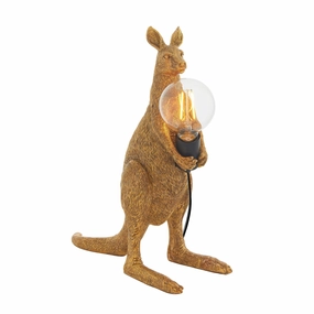 Living Lighting Kanga Gold Kangaroo Table Lamp energy-saving LED light