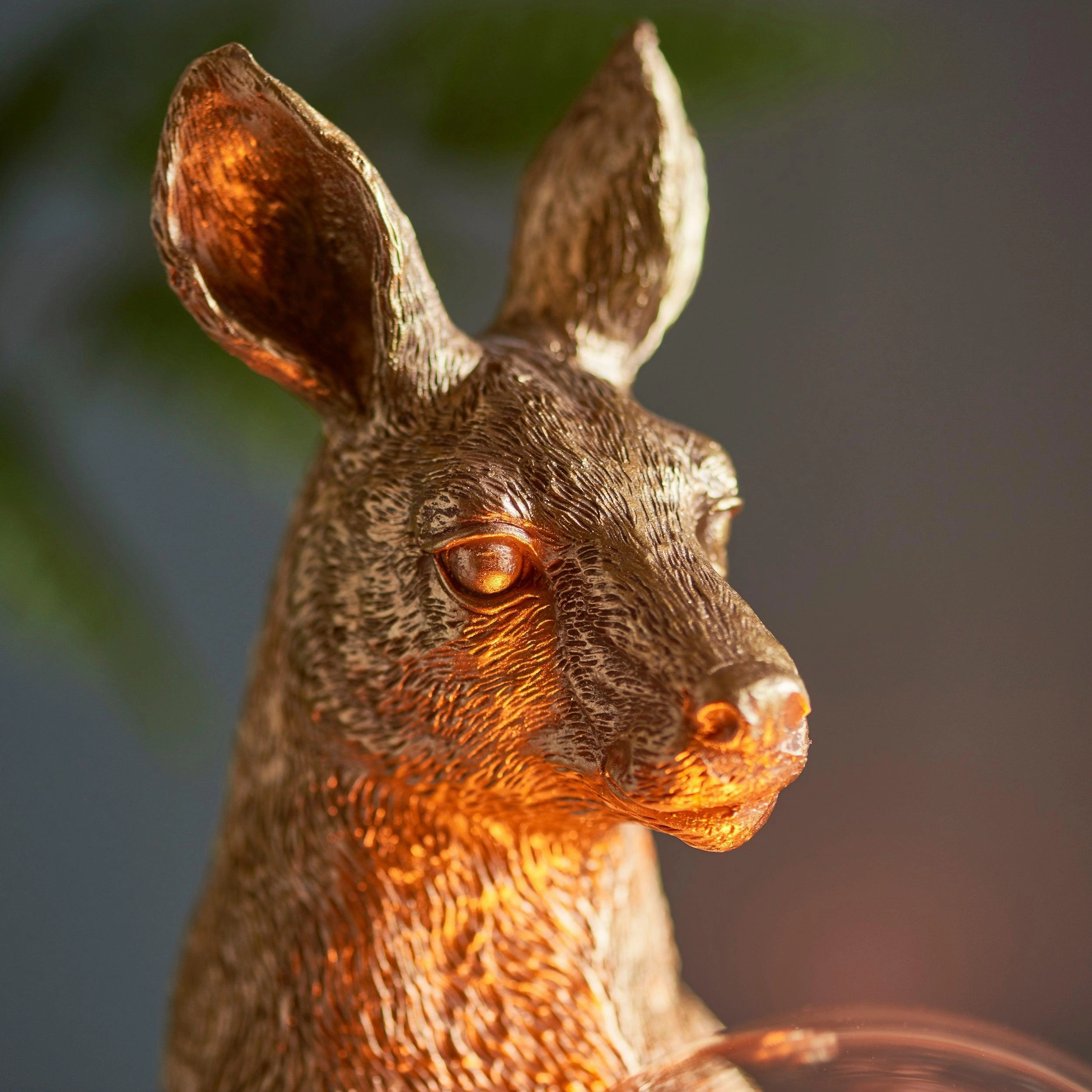 Living Lighting Kanga Gold Kangaroo Table Lamp