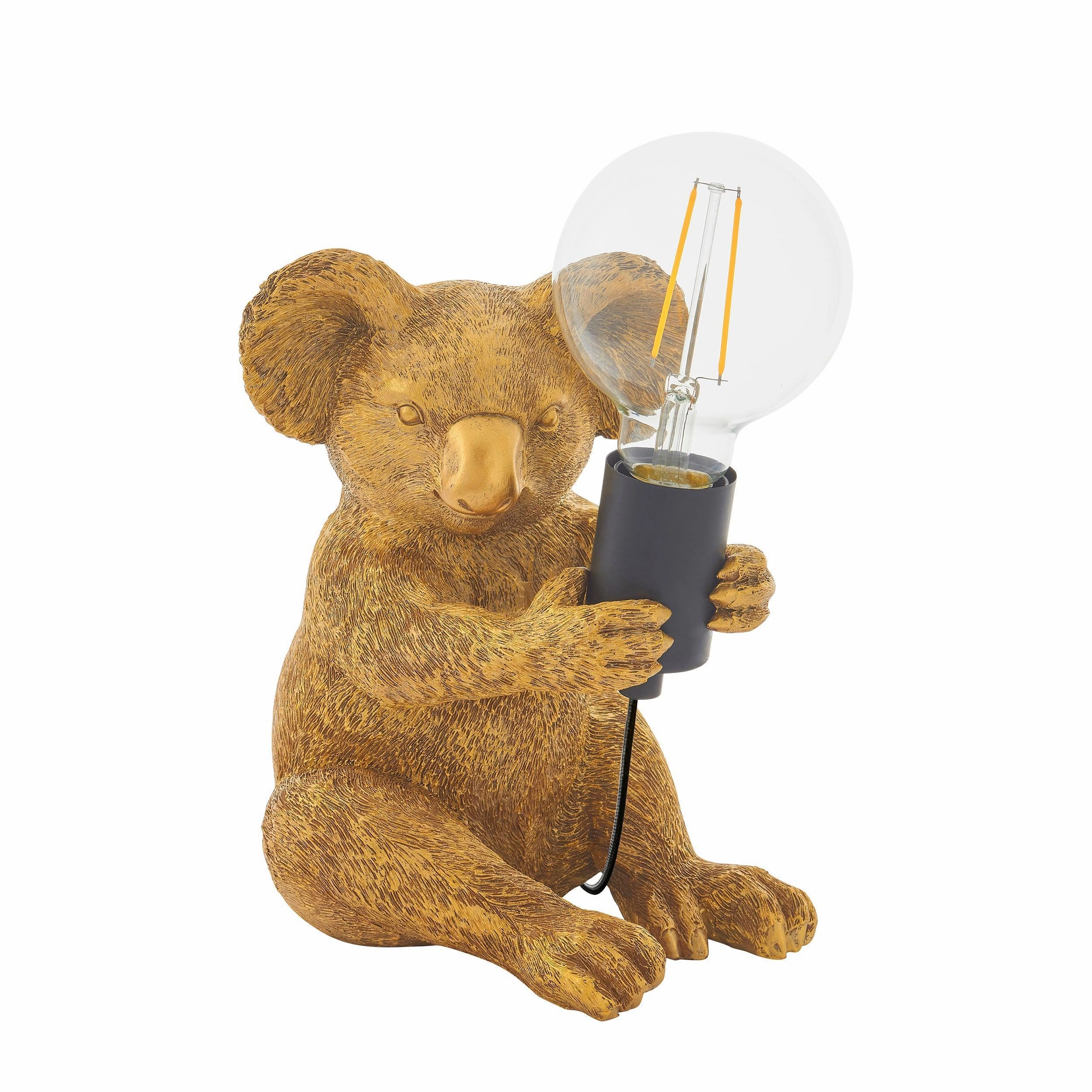 Living Lighting Koala Vintage Gold Table Lamp