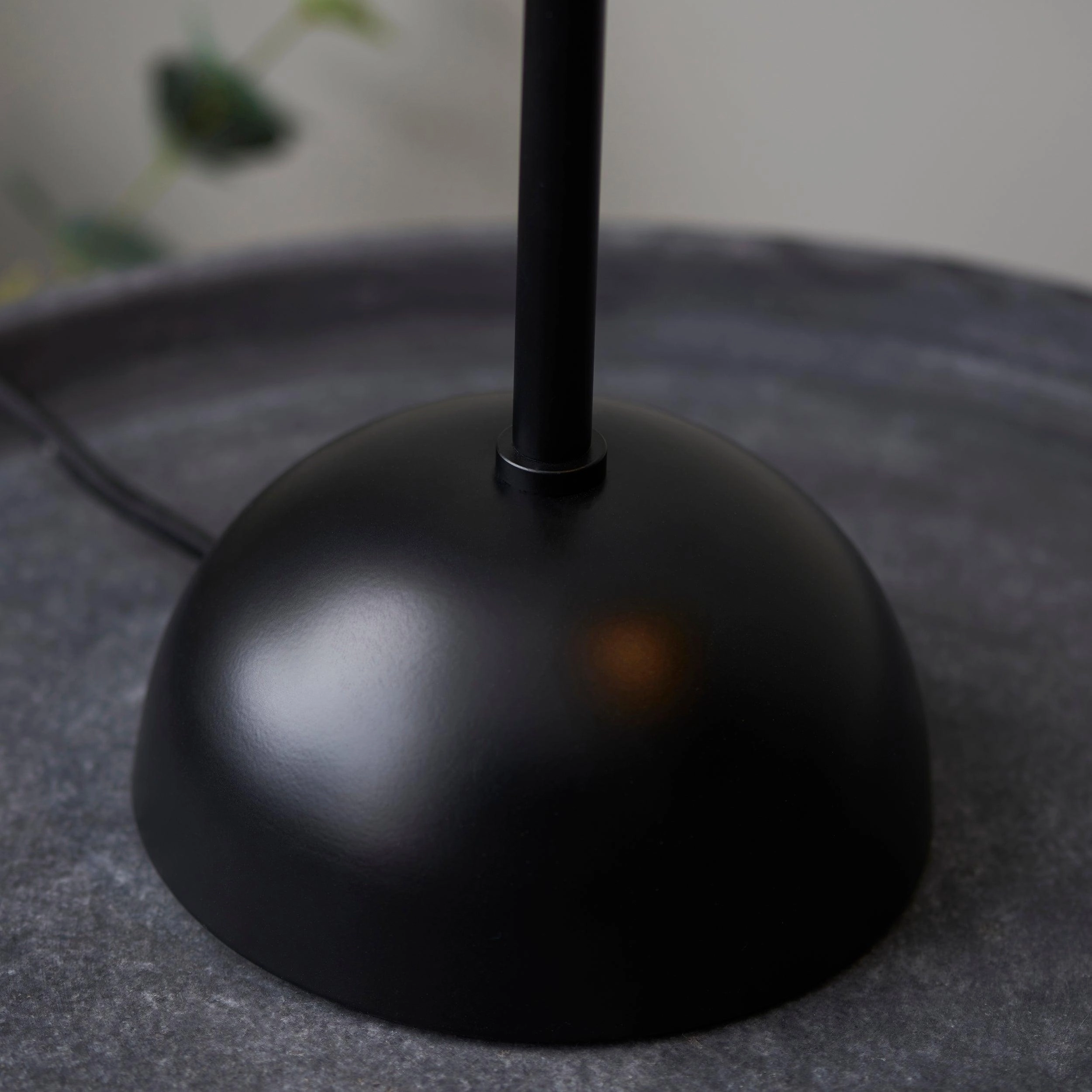Living Lighting Trindle Black Domed Table Lamp