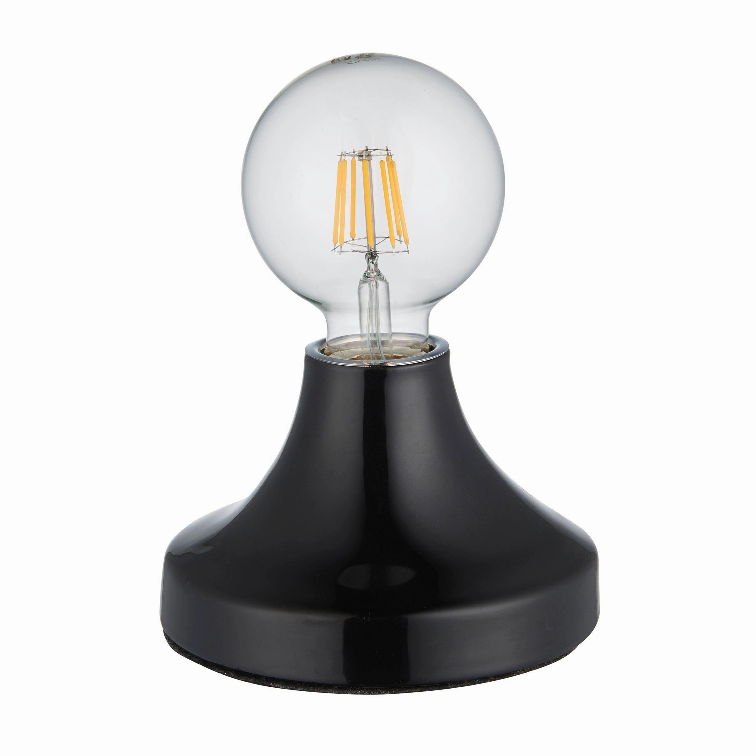Living Lights Maida Modern Black Ceramic Table Lamp