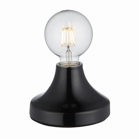 Living Lights Maida Modern Black Ceramic Table Lamp energy-saving LED light