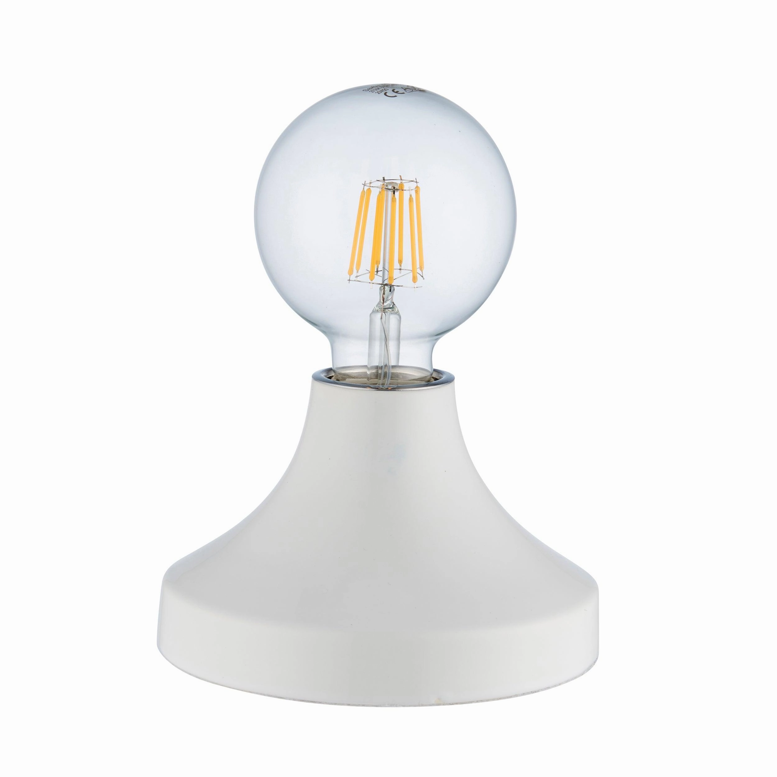 Living Lights Maida White Ceramic Table Lamp
