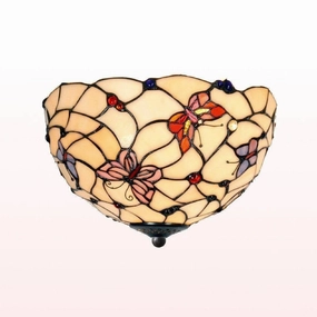 London Medium Flush Tiffany Ceiling Light recessed ceiling spot lamp