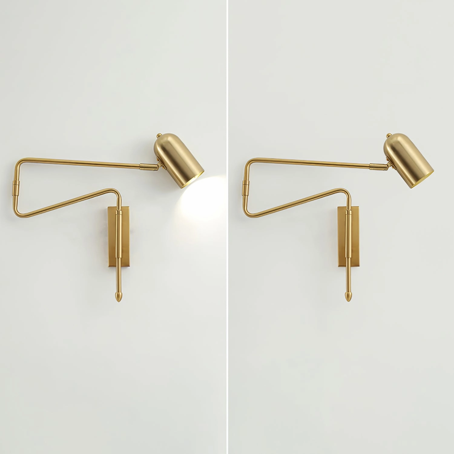 Long Arm Rotating Wall Lamp