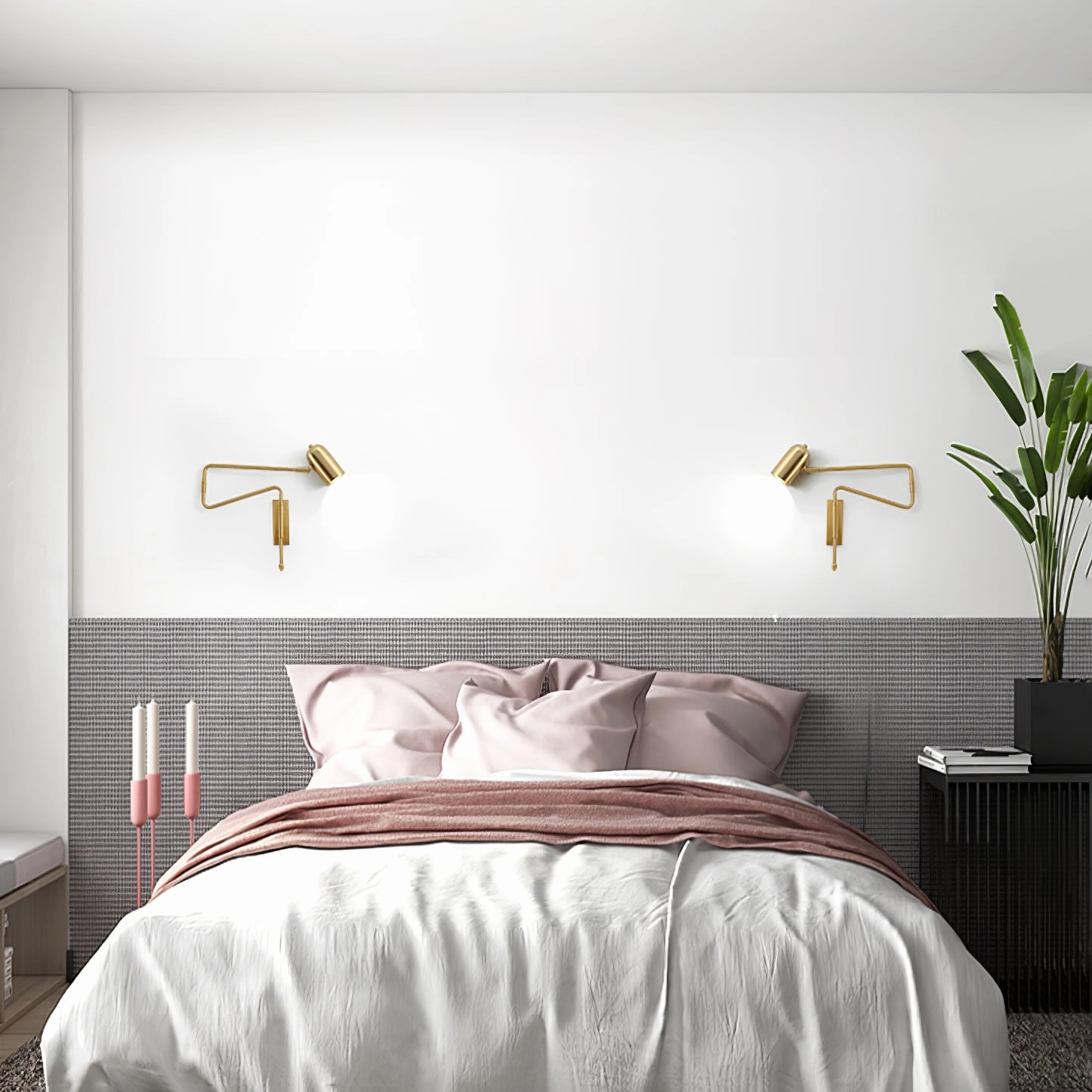 Long Arm Rotating Wall Lamp