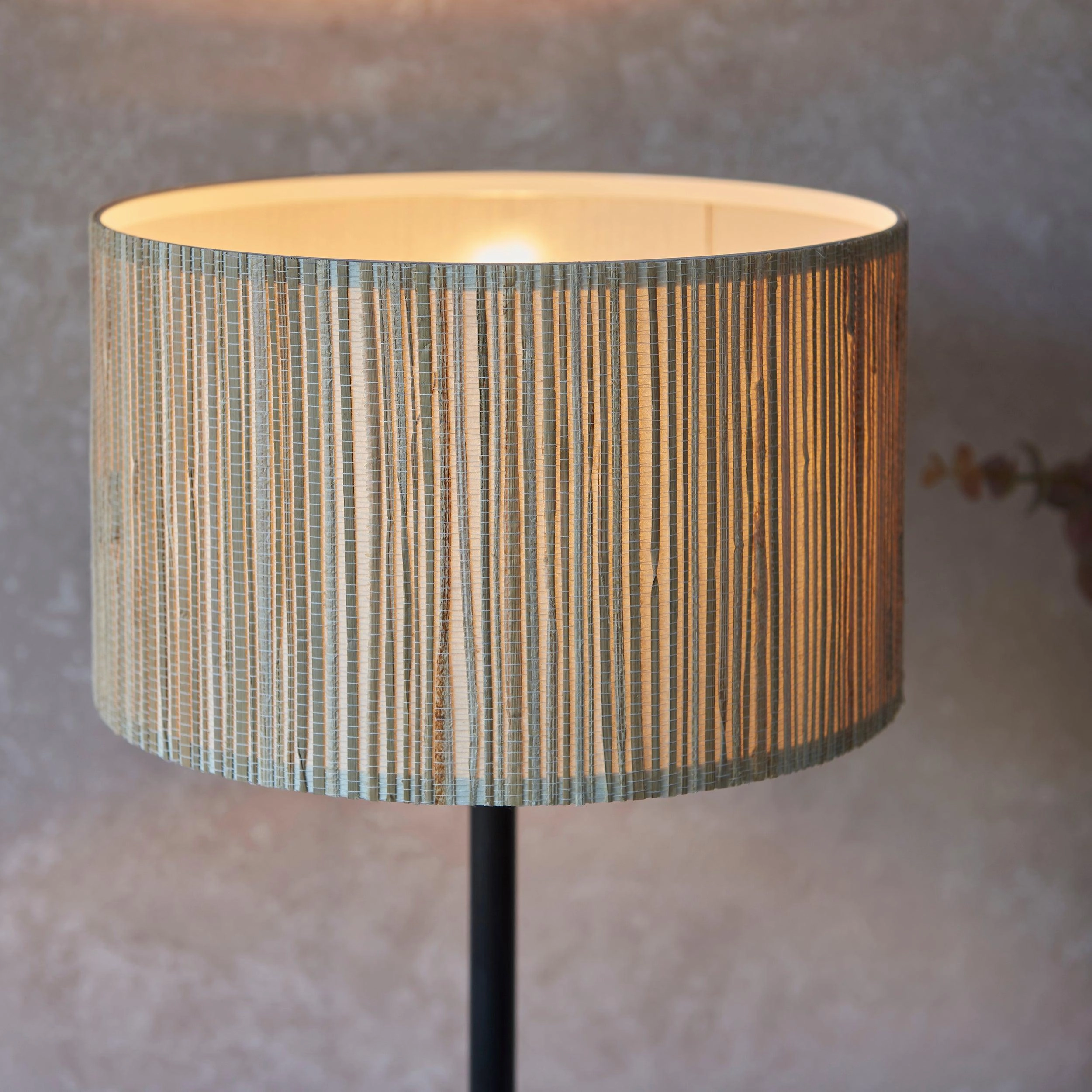 Longshore 1 Light Black Table Lamp With Seagrass Shade